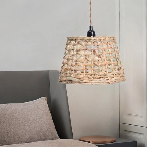 Woven lampshade bulb - woven,