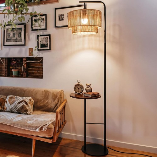 Rattan floor lamp - floor, for