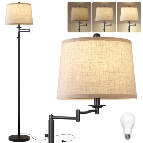 Black led floor - black, lamp