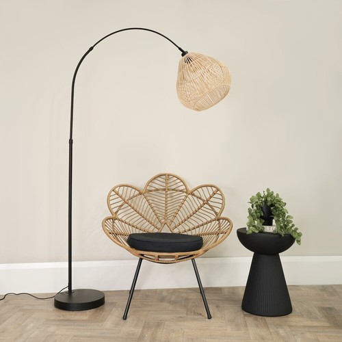 Large curved arch floor lamp - large,