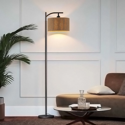 Rattan woven floor lamp - woven,