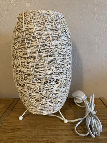 Rattan table desk - desk, lamp