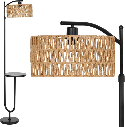 Floor lamp rattan - lamp, with