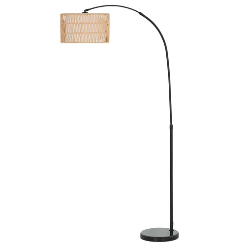 Rattan floor lamp - rattan,