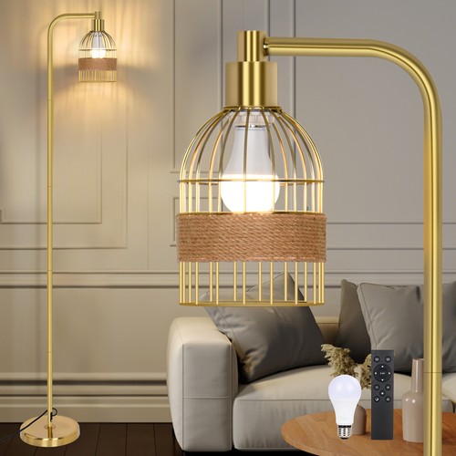 Gold floor lamp with - floor,